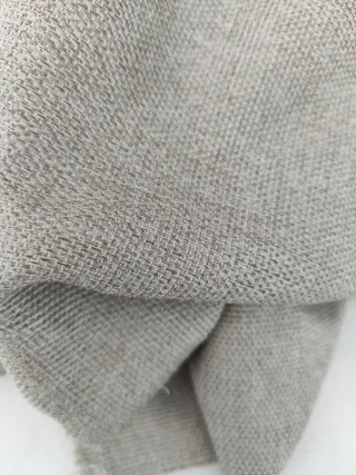 Tela de tapicería ligera color lino