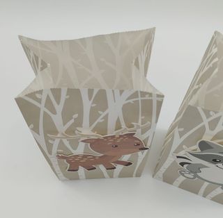 12 Bolsas Papel Infantiles Fiesta Cumpleaños