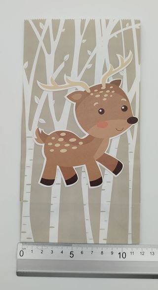 12 Bolsas Papel Infantiles Fiesta Cumpleaños