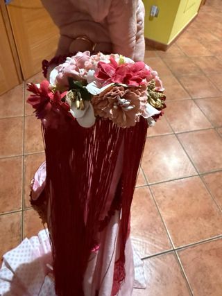 Abito flamenca rosa e rosso