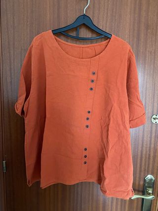 Blusa naranja talla única Talla 50