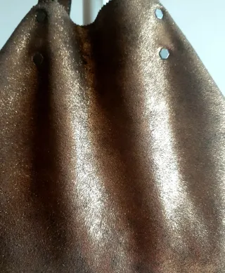 Bolso Tote piel dorado