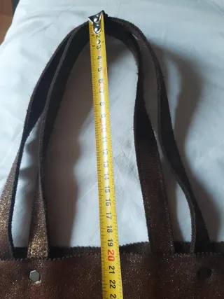 Bolso Tote piel dorado