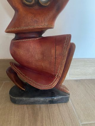 Figura africana artesanal madera 50cm