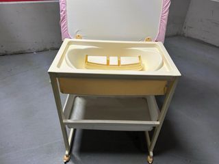 Bañera para bebé con cambiador