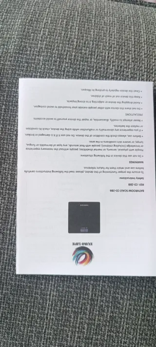 Báscula de baño EURO LIFE CD-288