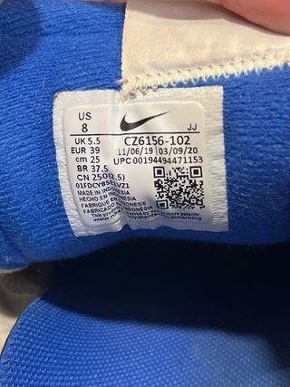 Deportivos Nike Beige/Azul Talla 39