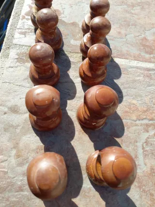 Tapones para cortinero de madera