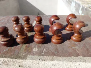 Tapones para cortinero de madera