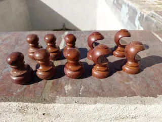 Tapones para cortinero de madera