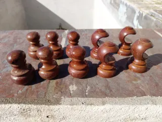 Tapones para cortinero de madera