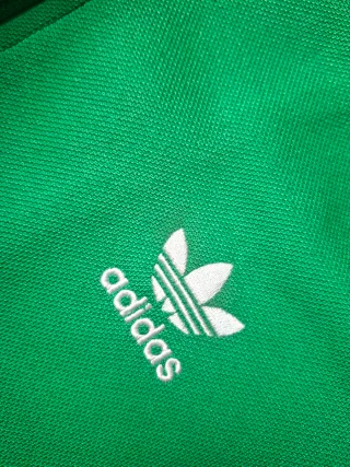 Chándal tipo Vintage Adidas Verde y Blanco Talla M
