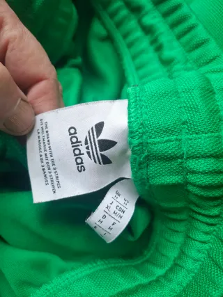 Chándal tipo Vintage Adidas Verde y Blanco Talla M