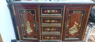 Mueble de entrada vintage madera del año1970