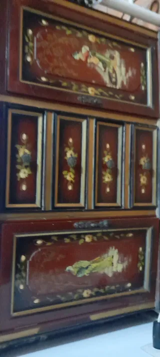 Mueble de entrada vintage madera del año1970