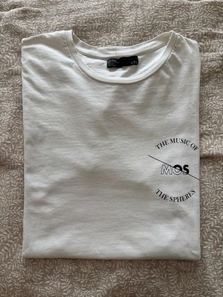 Camiseta blanca Bershka