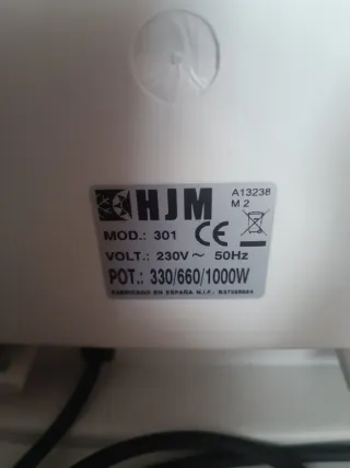 Radiador infrarrojo HJM mod. 301