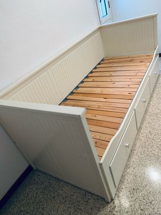 Hermosa Cama diván extensible 90-150 con cajones