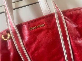 Borsa Miu Miu Rosso Pelle
