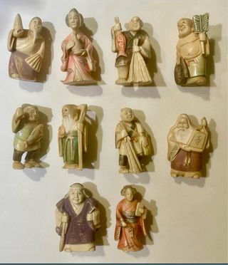 10 Figuras Nesuque Policromadas