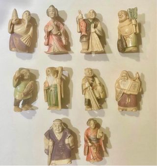 10 Figuras Nesuque Policromadas