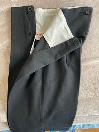 2 Pantalones Flamenco Niño Negro Talla 13