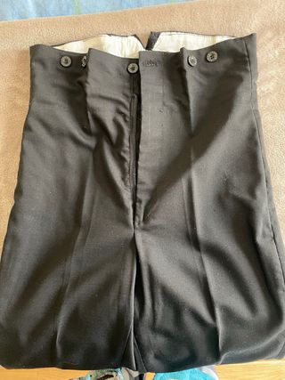 2 Pantalones Flamenco Niño Negro Talla 13