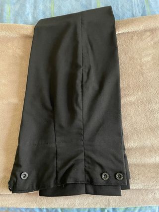 2 Pantalones Flamenco Niño Negro Talla 13