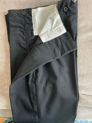 2 Pantalones Flamenco Niño Negro Talla 13