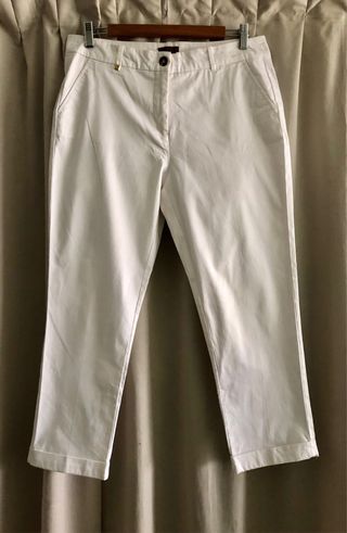 Pantalón chino Cortefiel blanco
