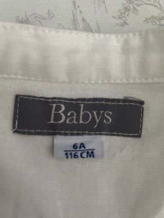 Conjunto Lino Niño Babybol. Talla 6 a.