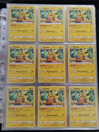 Lote Cartas Pokémon Pikachu