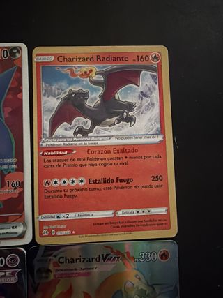 Lote 5 Cartas Pokémon Charizard Mew Gengar.
