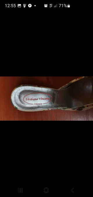 Sabot con tacco floreali