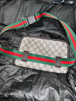 Borsa Gucci Originale Beige e Verde