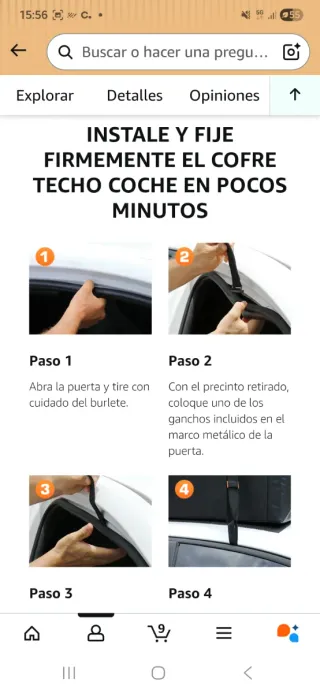 Cofre de techo plegable 566L