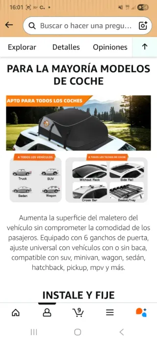 Cofre de techo plegable 566L