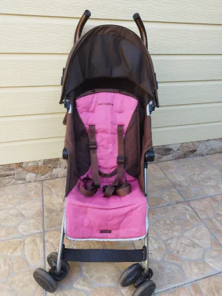 Carrito McLaren rosa y marrón