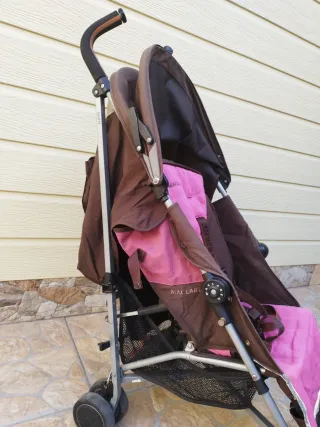 Carrito McLaren rosa y marrón