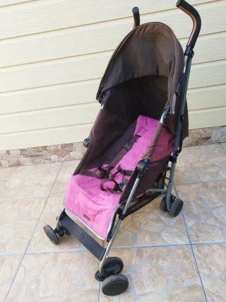 Carrito McLaren rosa y marrón