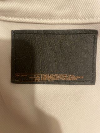 Chaqueta vaquera hombre blanca