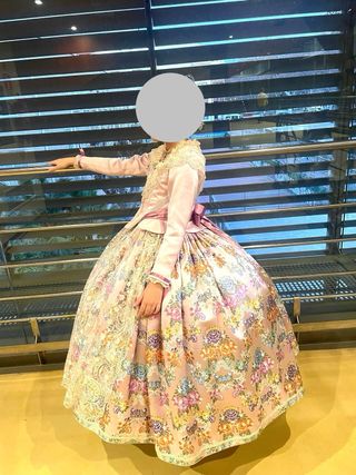 Traje de Fallera Niña. Rosa palo. 7-9 años.