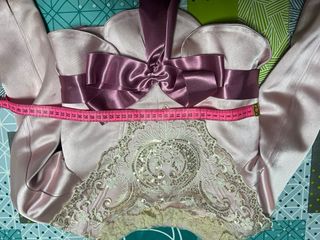 Traje de Fallera Niña. Rosa palo. 7-9 años.