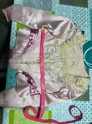 Traje de Fallera Niña. Rosa palo. 7-9 años.