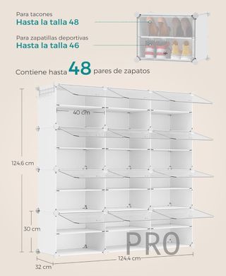 Mueble Zapatero Plástico - SONGMICS