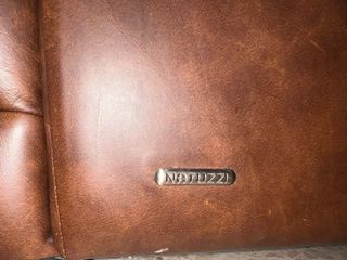 Sofá Natuzzi de Piel Marrón