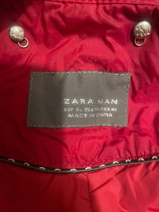 Chaqueta Bomber Roja Hombre