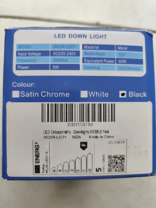 Tofisr LED 5W Luces Empotrables 6uds