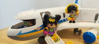 Avión Pin y Pon action emergencia + muñeca regalo