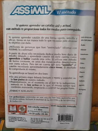 Método de idiomas Assimil. El Catalán sin esfuerzo